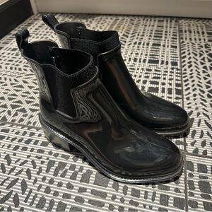 Black Rain Boots - Women’s size 7 - Worn once! Make me an offer